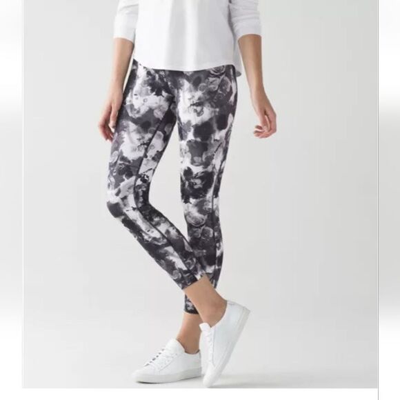 Lululemon High Times Pant (Peek) Obscurred Black Dusty Mauve leggings - Picture 1 of 6